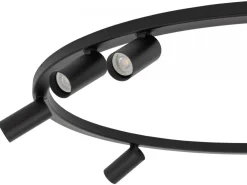 Lampa sufitowa Spot FOURTY ROUND czarna 7xGU10 * Nowodvorski Online