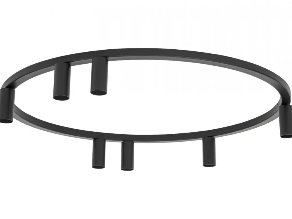 Lampa sufitowa Spot FOURTY ROUND czarna 7xGU10 * Nowodvorski Online