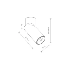 Lampa Sufitowa Spot INDIA Czarny 1xGU10 * Nowodvorski Sale