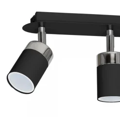 Lampa sufitowa Spot JOKER Czarny Srebrny 3xGU10 * Eko-light New