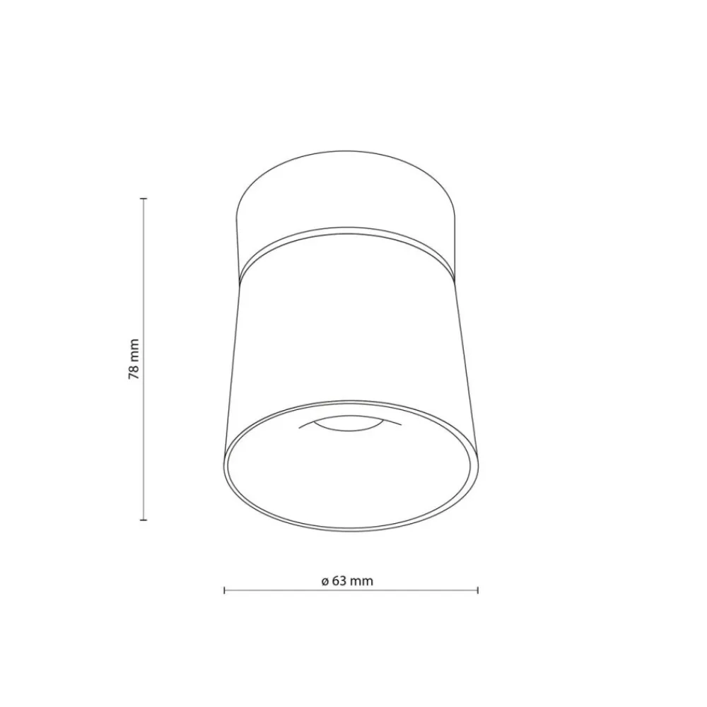 Lampa sufitowa Spot KYOTO biała 1xLED 18W * TK Lighting Discount