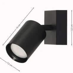 Lampa sufitowa Spot LARA czarna 1xGU10 * TK Lighting Sale