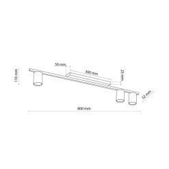 Lampa sufitowa Spot LOGAN biała 3xGU10 * TK Lighting Discount