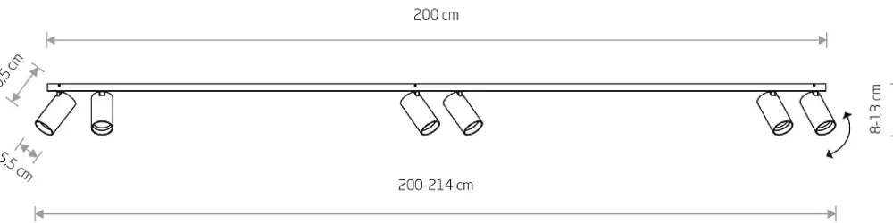 Lampa Sufitowa SPOT MONO Biały 6xGU10 * Nowodvorski Discount