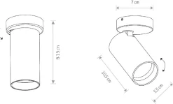 Lampa Sufitowa SPOT MONO Biały 1xGU10 * Nowodvorski Clearance