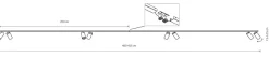 Lampa Sufitowa SPOT MONO Biały Złoty 8xGU10 2x2m * Nowodvorski Sale