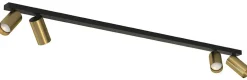 Lampa Sufitowa SPOT MONO Czarny Złoty 4xGU10 * Nowodvorski Online