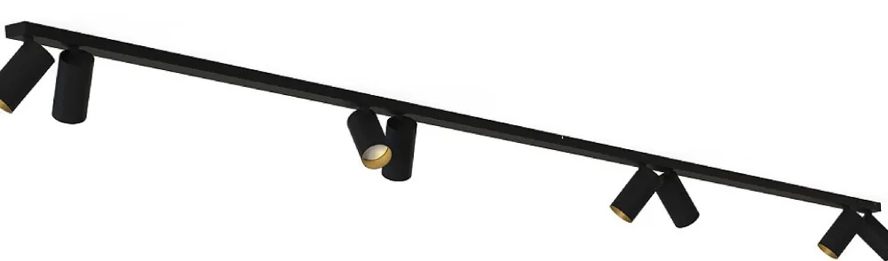 Lampa Sufitowa SPOT MONO Czarny Złoty 8xGU10 2x1,5m * Nowodvorski Sale