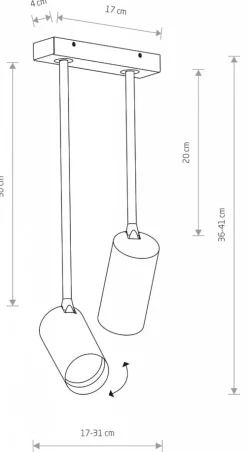 Lampa Sufitowa SPOT MONO LONG Biały 2xGU10 * Nowodvorski Discount