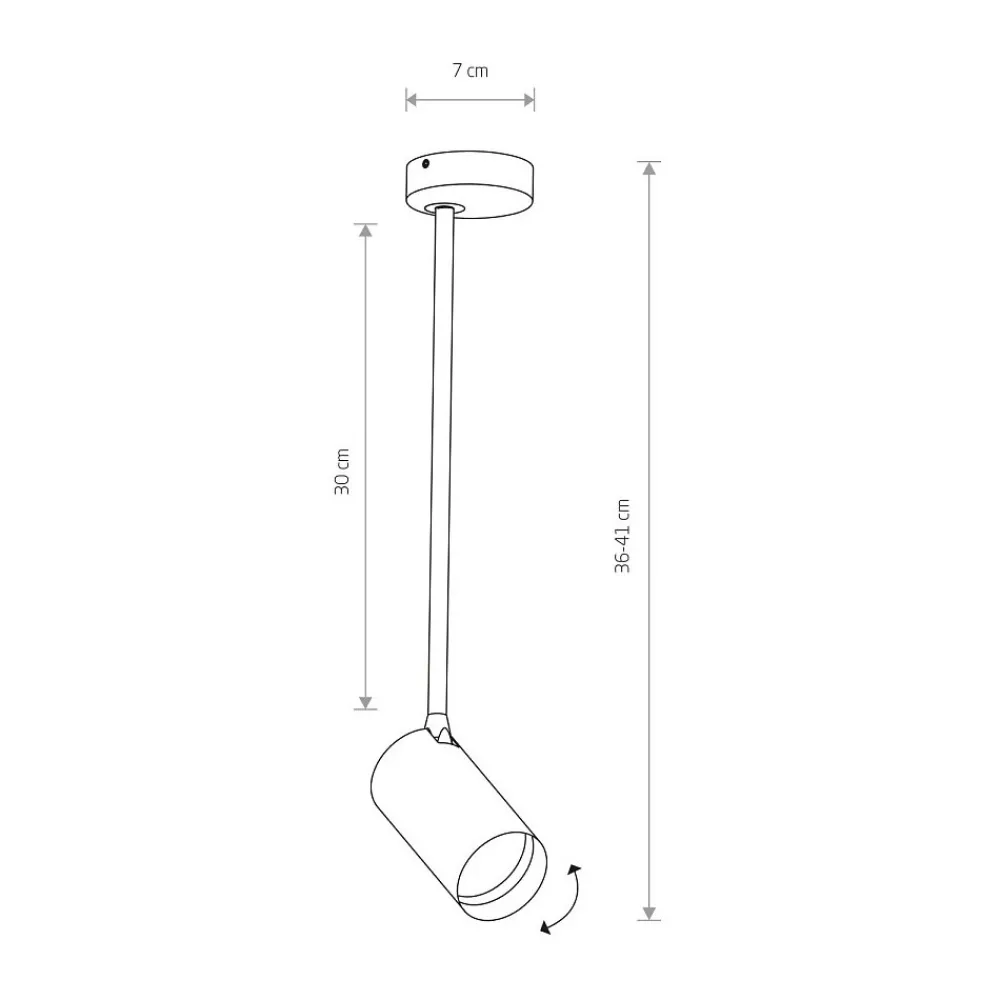 Lampa Sufitowa SPOT MONO LONG M Biały 1xGU10 * Nowodvorski Sale