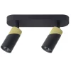 Lampa Sufitowa Spot NEO Czarny Złoty 2xGU10 * Eko-light