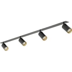 Lampa sufitowa Spot podtynkowa AMIS czarna 4xGU10 * TK Lighting Hot
