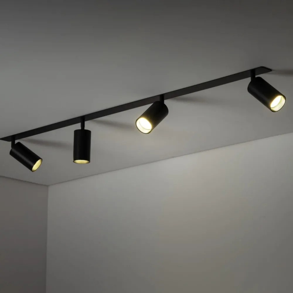 Lampa sufitowa Spot podtynkowa AMIS czarna 4xGU10 * TK Lighting Hot