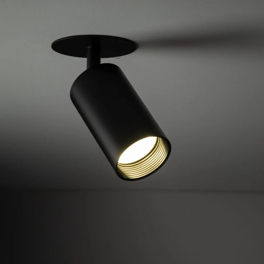 Lampa sufitowa Spot podtynkowa AMIS czarna 1xGU10 * TK Lighting Online