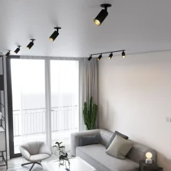 Lampa sufitowa Spot podtynkowa AMIS czarna 1xGU10 * TK Lighting Online