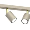 Lampa Sufitowa Spot STRIPER Beżowy Złoty 6xGU10 * Luminex Outlet