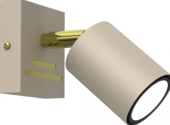 Lampa Sufitowa Spot STRIPER Beżowy Złoty 1xGU10 * Luminex Clearance