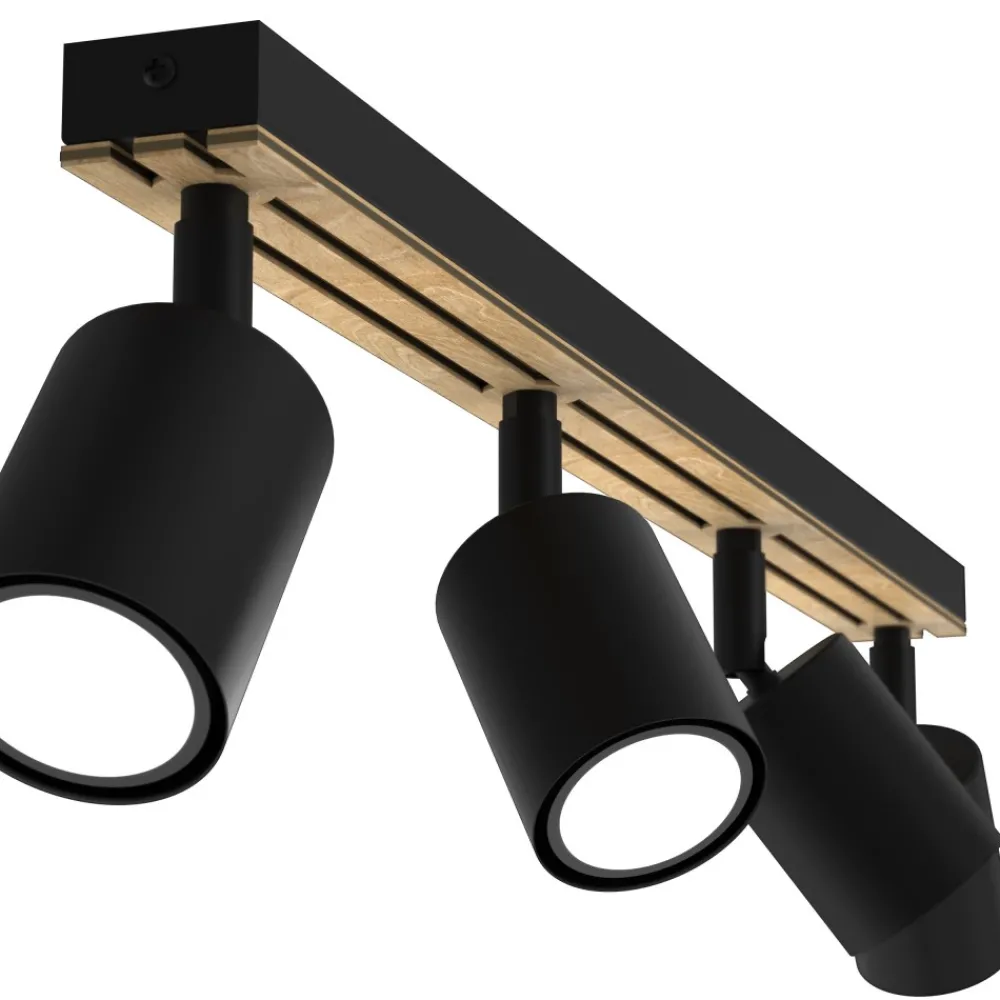 Lampa Sufitowa Spot TERRA Czarny Brązowy 4xGU10 * Luminex Sale