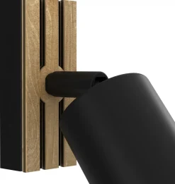 Lampa Sufitowa Spot TERRA Czarny Brązowy 1xGU10 * Luminex Discount