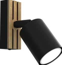 Lampa Sufitowa Spot TERRA Czarny Brązowy 1xGU10 * Luminex Discount
