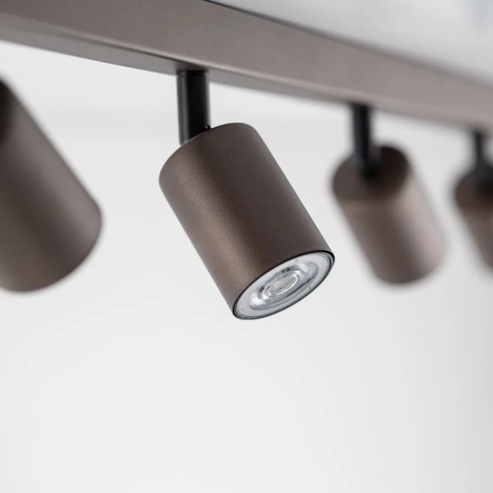 Lampa Sufitowa SPOT TOP Brązowy 8xGU10 * TK Lighting Hot