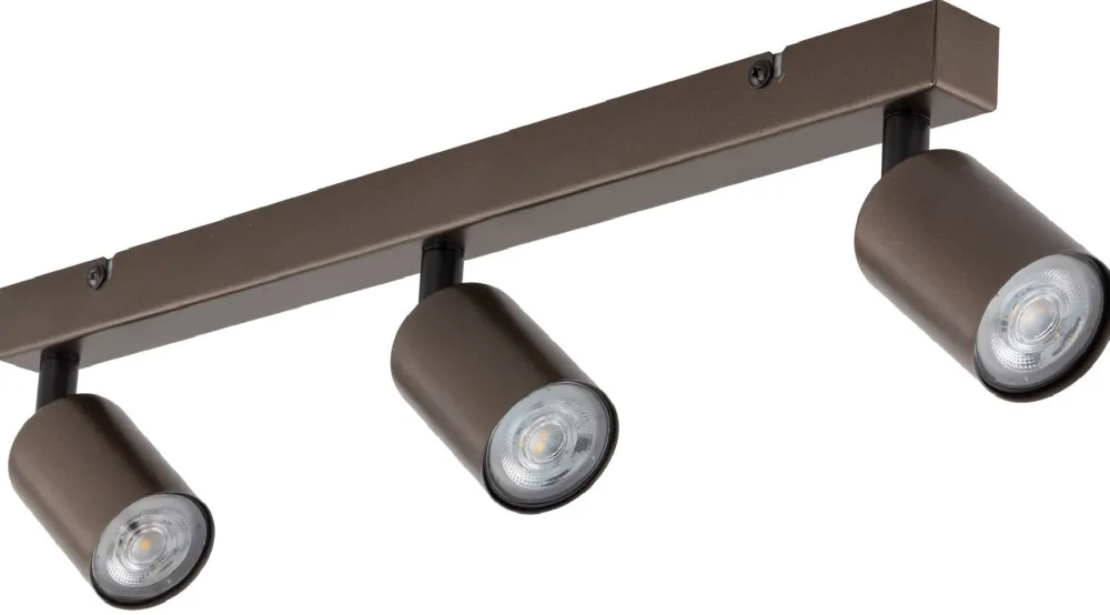 Lampa Sufitowa SPOT TOP Brązowy 3xGU10 * TK Lighting Sale