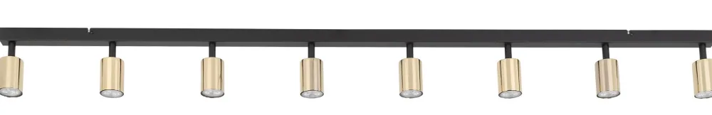 Lampa Sufitowa SPOT TOP Czarny Złoty 8xGU10 * TK Lighting Discount