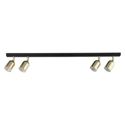 Lampa sufitowa Spot TOP czarna złota 4xGU10 * TK Lighting Online