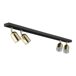 Lampa sufitowa Spot TOP czarna złota 4xGU10 * TK Lighting Online