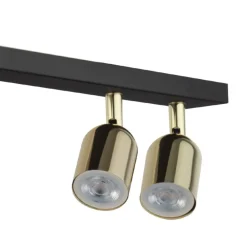 Lampa sufitowa Spot TOP czarna złota 4xGU10 * TK Lighting Online