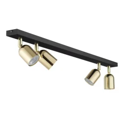 Lampa sufitowa Spot TOP czarna złota 4xGU10 * TK Lighting Online