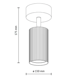Lampa sufitowa Spot TUNE brązowy 1xGU10 * TK Lighting Online