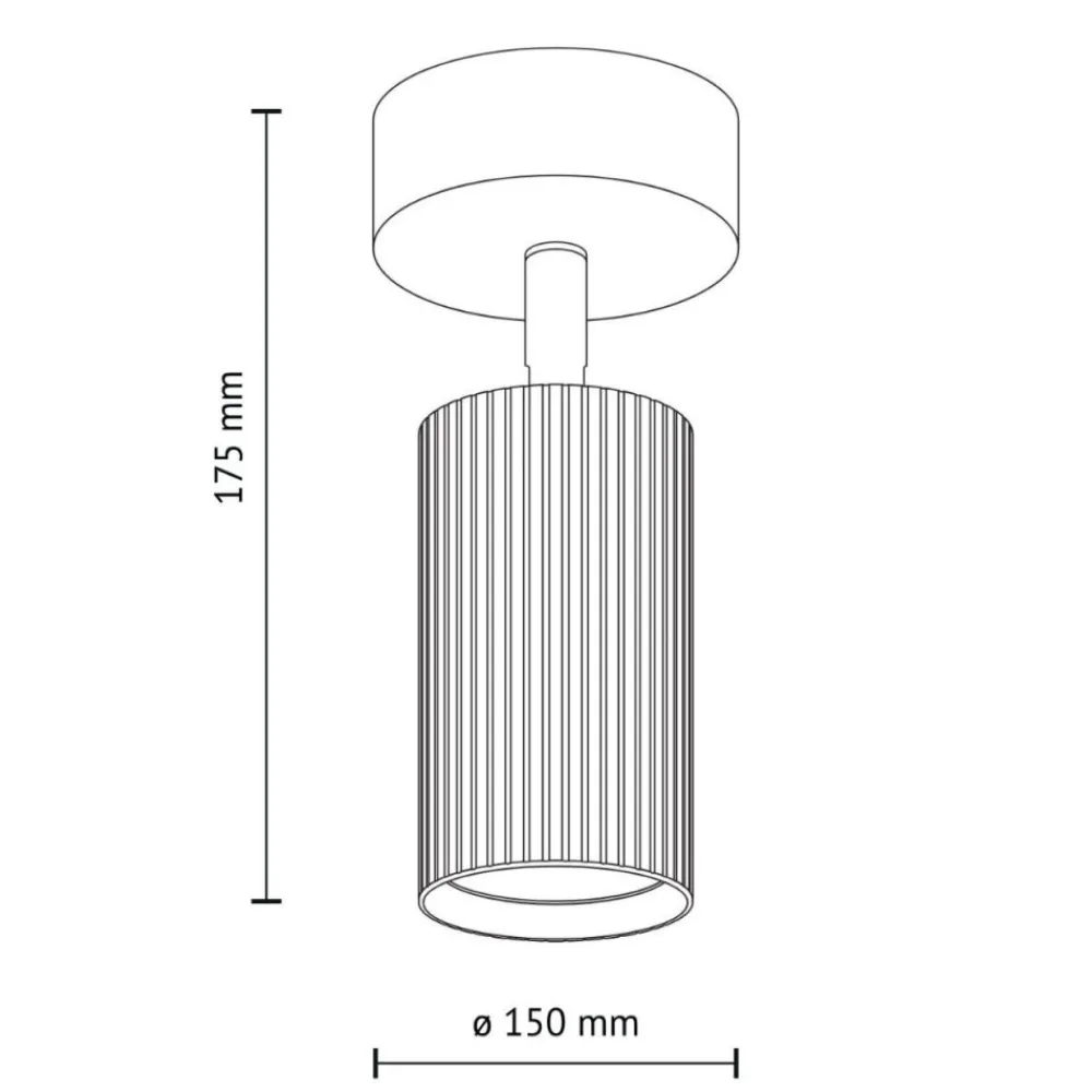 Lampa sufitowa Spot TUNE brązowy 1xGU10 * TK Lighting Online