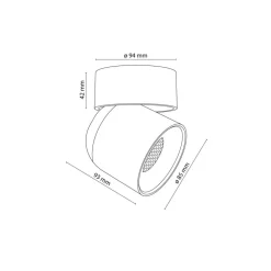Lampa sufitowa Spot TWIST biała 1xGU10 * TK Lighting New