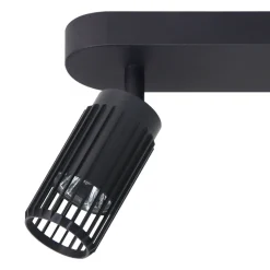 Lampa Sufitowa Spot VERTICAL Czarny Metalowe Klosze 3xGU10 * Eko-light Online