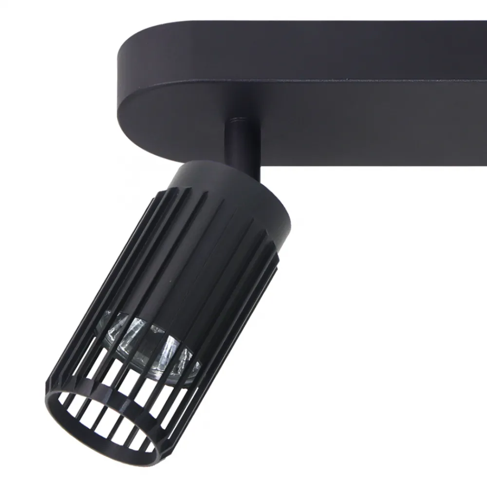 Lampa Sufitowa Spot VERTICAL Czarny Metalowe Klosze 3xGU10 * Eko-light Online