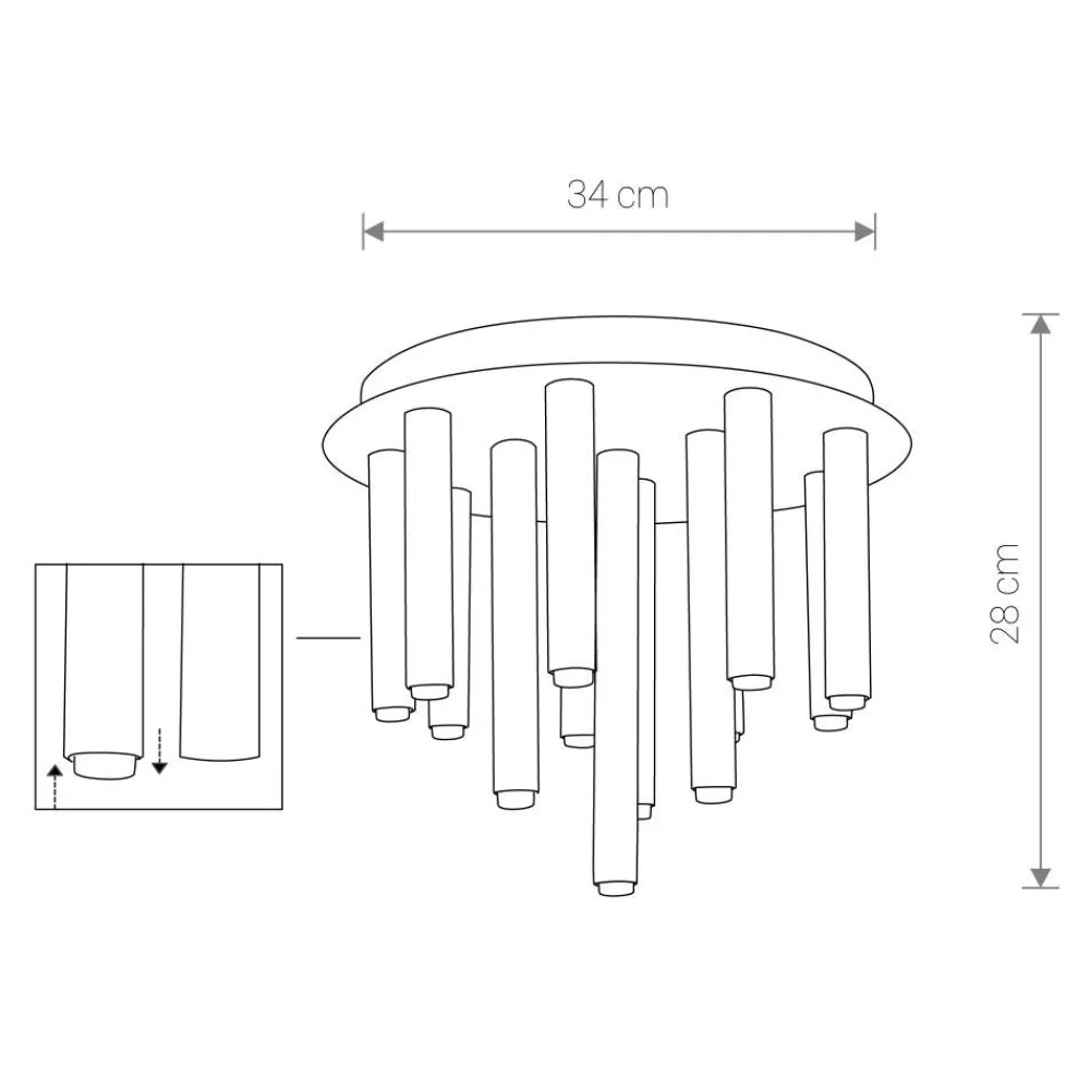 Lampa sufitowa STALACTITE złota 13xG9 * Nowodvorski Clearance