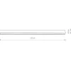 Lampa Sufitowa STRAIGHT Czarny 1xT8 22W LED 3000K 123,5cm * Nowodvorski Outlet