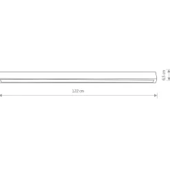Lampa Sufitowa STRAIGHT Czarny 1xT8 22W LED 3000K 123,5cm * Nowodvorski Outlet