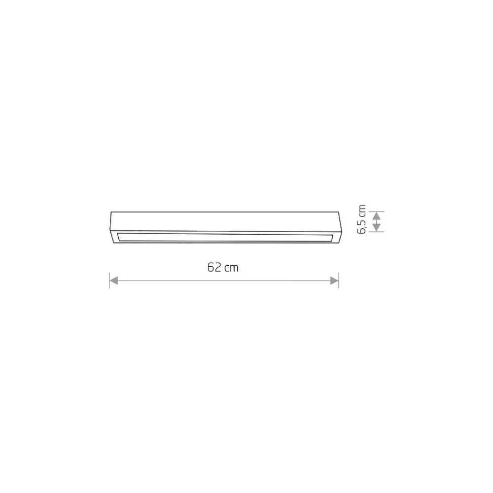 Lampa Sufitowa STRAIGHT Czarny 1xT8 11W LED 3000K 62cm * Nowodvorski Clearance