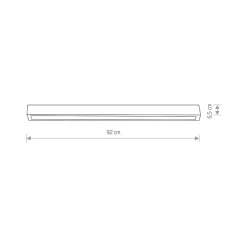Lampa Sufitowa STRAIGHT Grafitowy 1xT8 16W LED 3000K 92cm * Nowodvorski Best