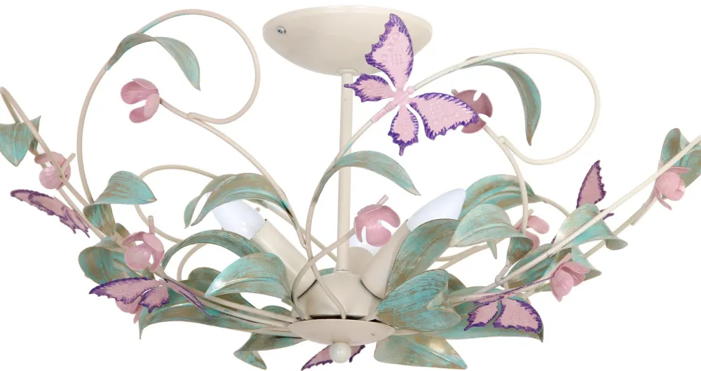 Lampa Sufitowa SUMMER Beżowy Szary 3xE14 * Luminex Hot