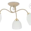 Lampa Sufitowa Tina Beżowa Szkło 3xE27 58 cm * HowHomely Clearance