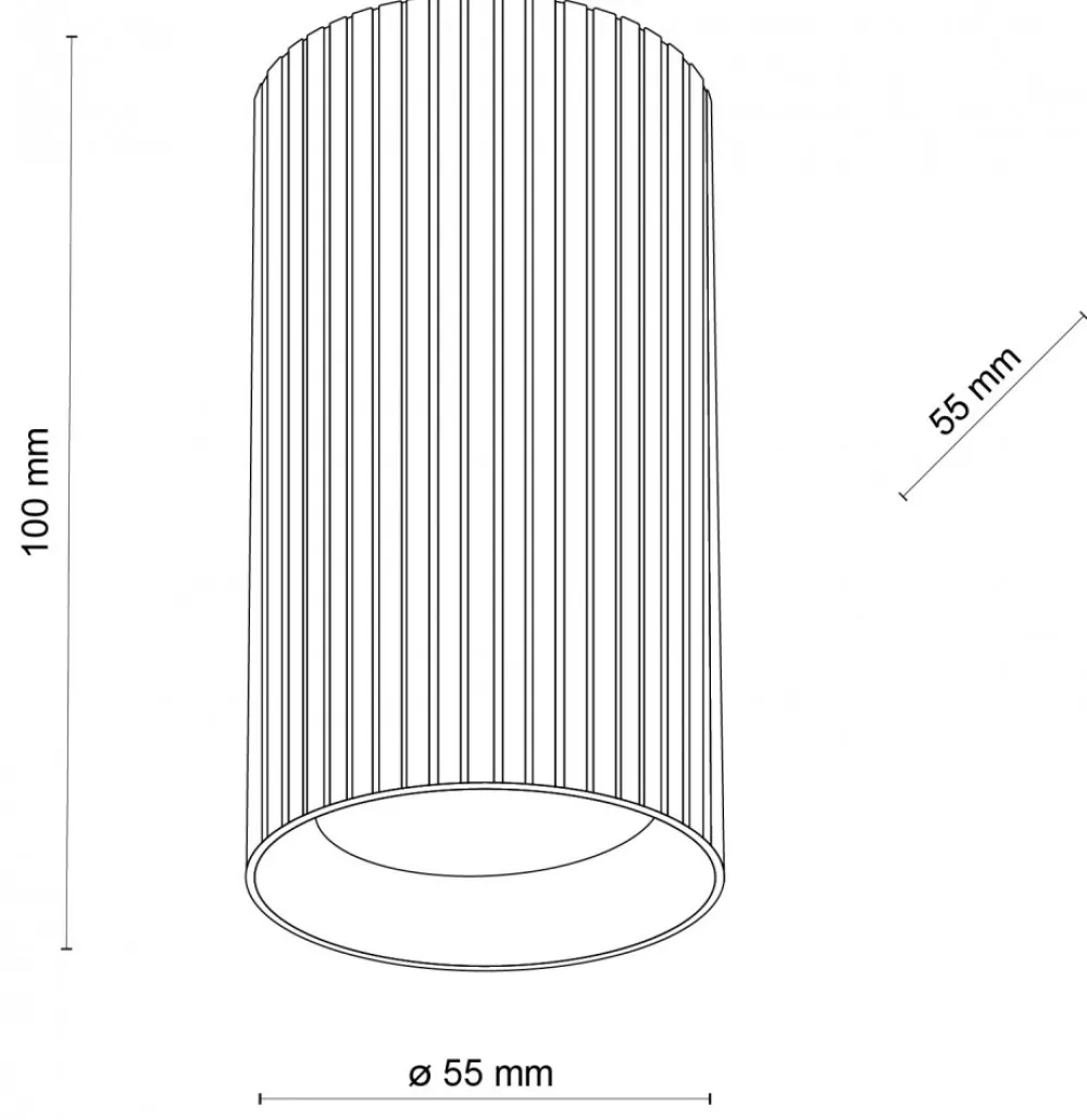 Lampa Sufitowa TUNE Biały 1xGU10 10cm * TK Lighting Best