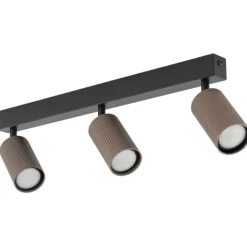 Lampa sufitowa TUNE czarna brązowa 3xGU10 * TK Lighting