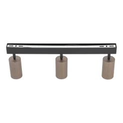 Lampa sufitowa TUNE czarna brązowa 3xGU10 * TK Lighting