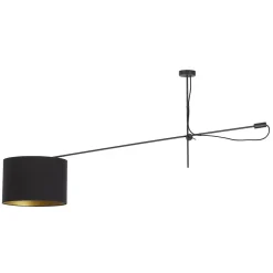Lampa Sufitowa VIPER Czarny Abażur 1xE27 Ruchome Ramie * Nowodvorski New