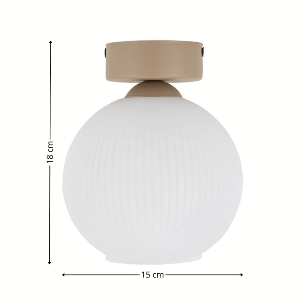 Lampa sufitowa VIRLO beżowa 1xE14 * TK Lighting Outlet