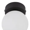 Lampa sufitowa VOX czarna klosz biały 1xG9 * TK Lighting