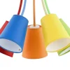 Lampa Sufitowa WIRE Wielokolorowy Abażury 5xE27 * TK Lighting Outlet
